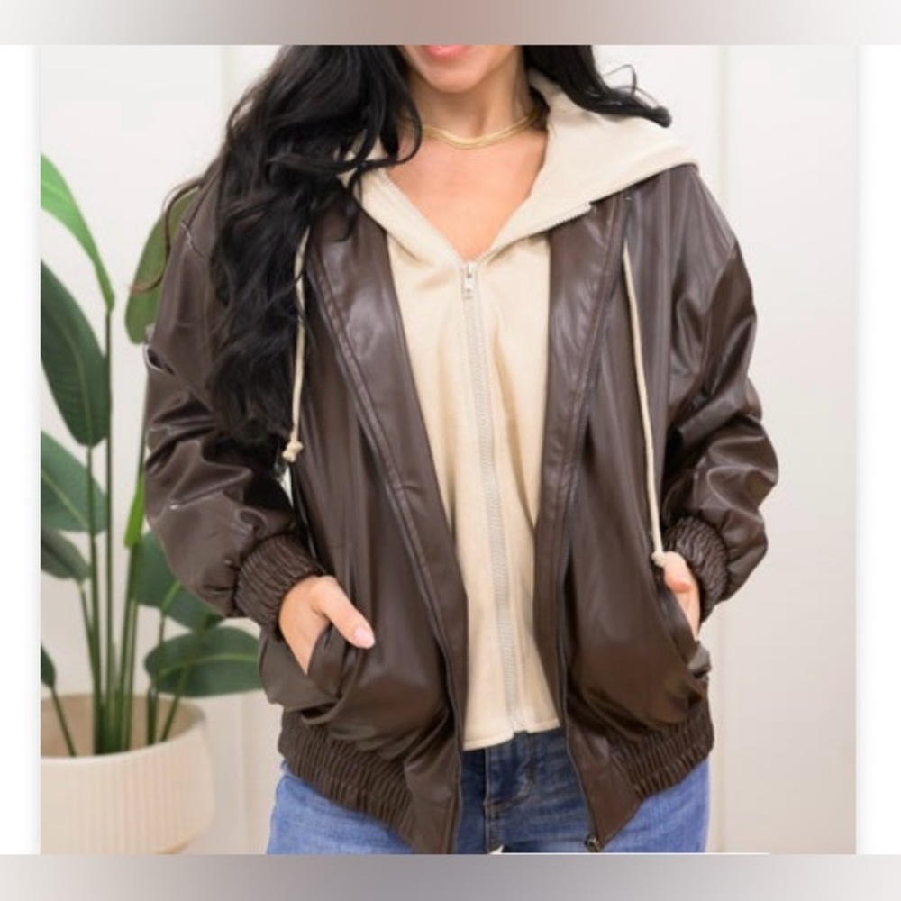 Faux Leather Jacket